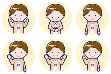 女性ナース02のポーズセット_02