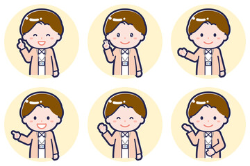 女性ナース02のポーズセット_03