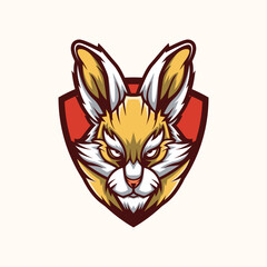 Head Rabbit Masculine Mascot