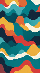 seamless pattern with colorful stripes