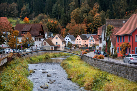 Scenic Schiltach town in Baden W&uuml;rttemberg, Germany .