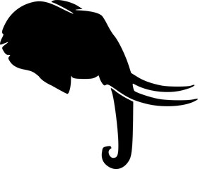 elephants silhouettes vector