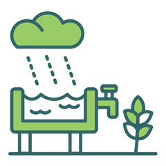 Rainwater Harvesting Icon