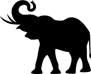 elephants silhouettes vector