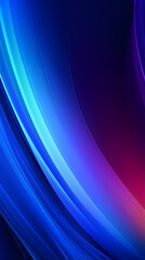 Obraz premium Digital technology blue purple geometric curve abstract poster background