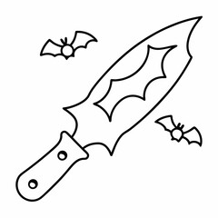 Knife  vector Silhouette  illustration
