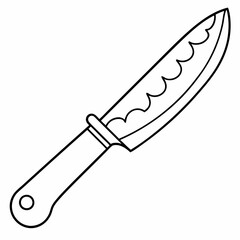 Knife  vector Silhouette  illustration

