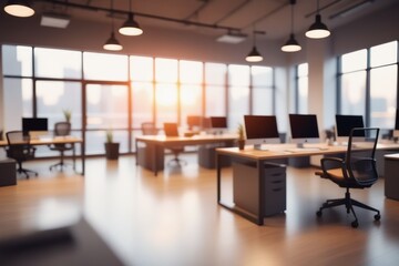 Modern office interior featuring sleek furniture and a clean comfortable design