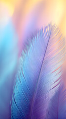 Fototapeta premium Digital technology color gradient feather abstract graphic poster background