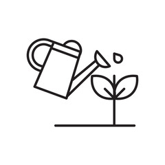 watering plant logo icon
