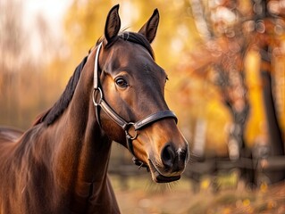 Fototapeta premium horse isolated on cute background