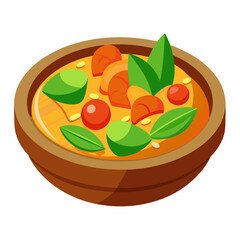 Vegetarian  Silhouette Vector Illustration