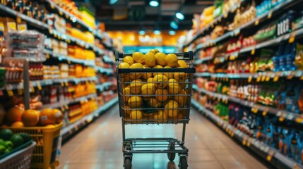 Fototapeta premium Inflation: When the general level of prices for goods and services increases, causing a reduction in the value of money, it is referred to as inflation. 
