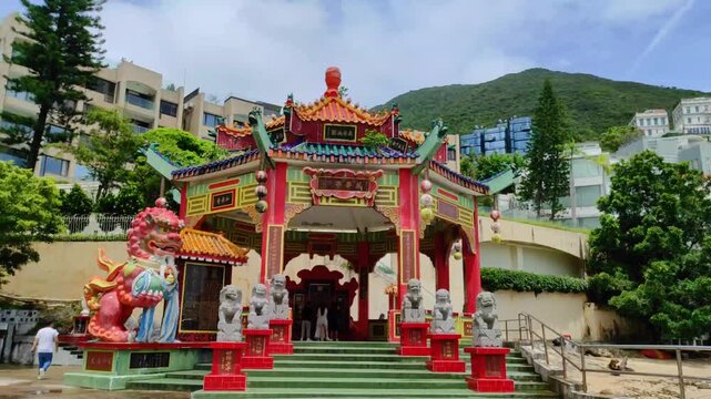 Tin Hau Temple And Kwun Yam Shrine In Repulse Bay, Hong Kong