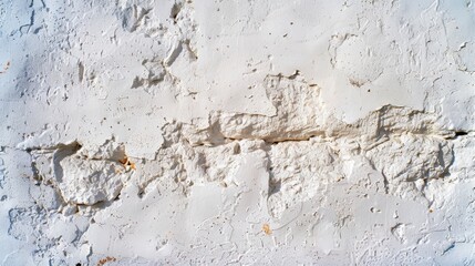 Obraz premium Cracked White Plaster Wall Texture