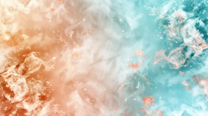 Obraz premium Abstract Blue and Orange Fluid Background