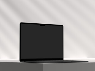 3D rendered mockup, laptop mockup to showcase your design work
