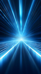 Digital technology blue luminous emission light geometric poster  background