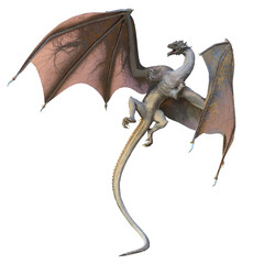 Naklejka premium 3d rendering dragon mythological fantasy creature