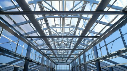 Wonderful The steel structure of industrial building