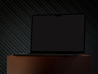 3D rendered mockup, laptop mockup to showcase your design work