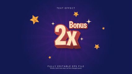 Games Bonus User Interface Font Style Text Effect