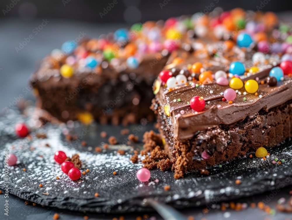 Canvas Prints chocolate cake with cherries