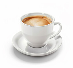 Fototapeta premium a cup of coffee on a saucer