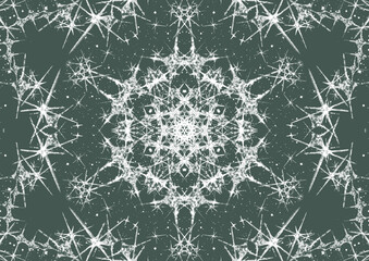 美しい結晶をイメージしたイラスト