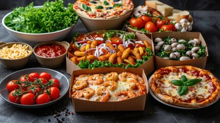 Fototapeta premium Top strategies for successful take away and food delivery businesses