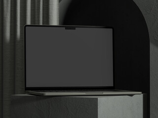 3D rendered mockup, laptop mockup to showcase your design work