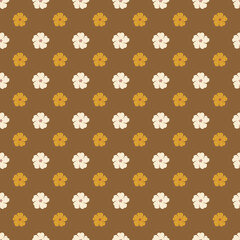 Flat floral spring Flowers pattern design