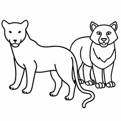 Animals Day Silhouette Vector Illustration