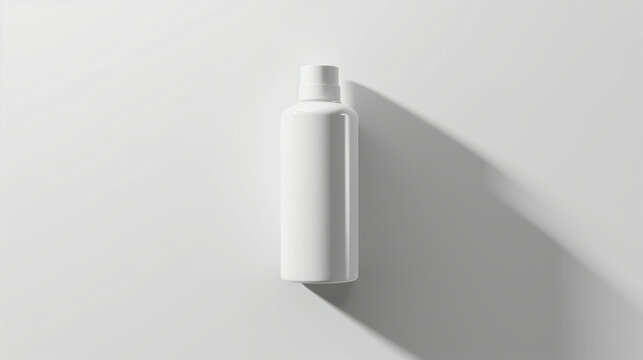 60ml White Plastic Bottle for Liquid Mockup