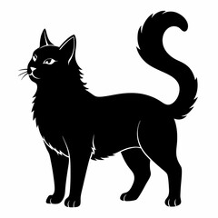 American Bobtail Black silhouette