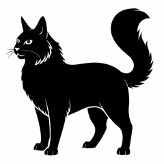 American Bobtail Black silhouette