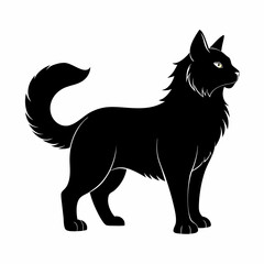 American Bobtail Black silhouette