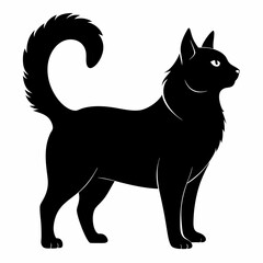 American Bobtail Black silhouette