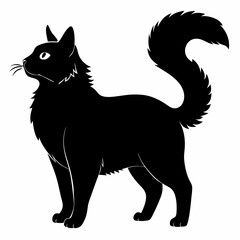 American Bobtail Black silhouette
