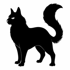 American Bobtail Black silhouette
