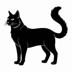 American Bobtail Black silhouette