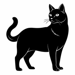 American Bobtail Black silhouette