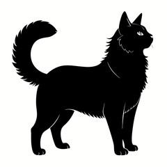 American Bobtail Black silhouette