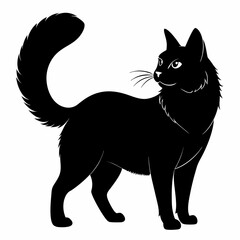 American Bobtail Black silhouette