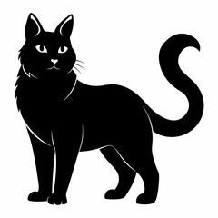 American Bobtail Black silhouette