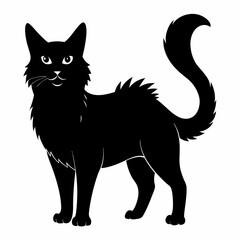 American Bobtail Black silhouette