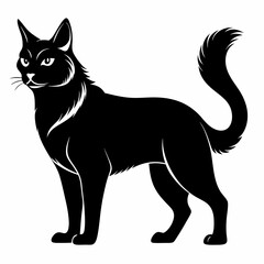 American Bobtail Black silhouette