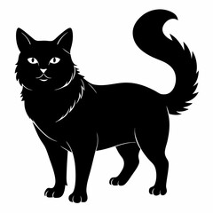 American Bobtail Black silhouette