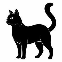 American Bobtail Black silhouette