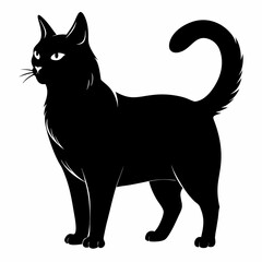 American Bobtail Black silhouette